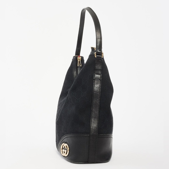 Gucci black monogram hobo bag - Picture 5 of 10